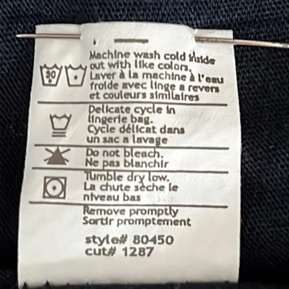 Vince Cotton & Modal Short Cuffed Sleeve T Shirt Dress in Navy - Size XS - Picture 7 of 7